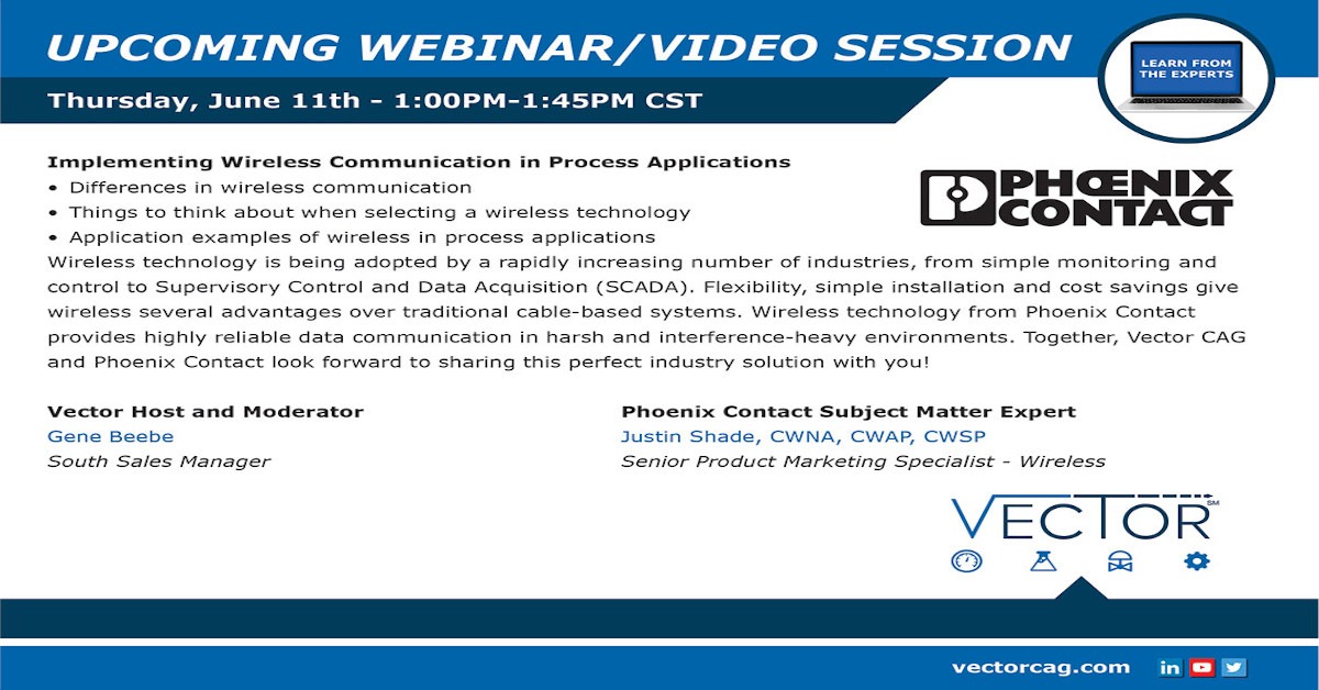 Webinar: Implementing Wireless Communication in Process Applications