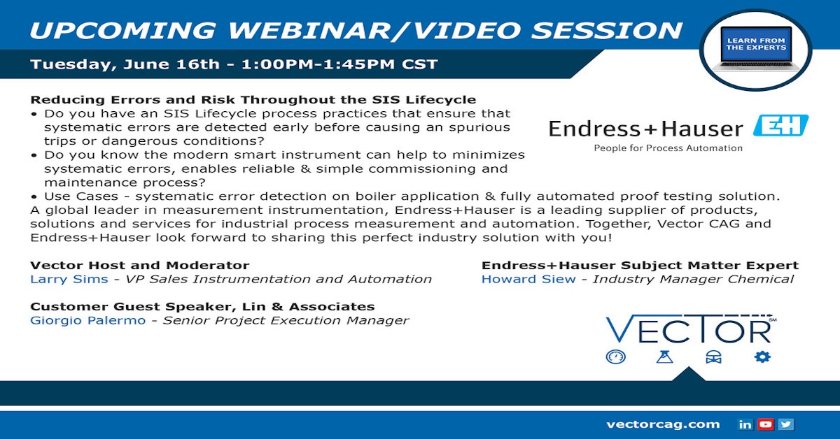 Webinar: Reducing Errors and Risk Throughout the SIS Lifecycle