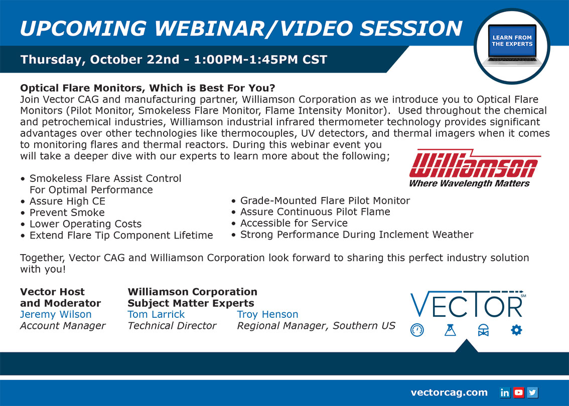 Vector CAG Webinar: Optical Flare Monitors