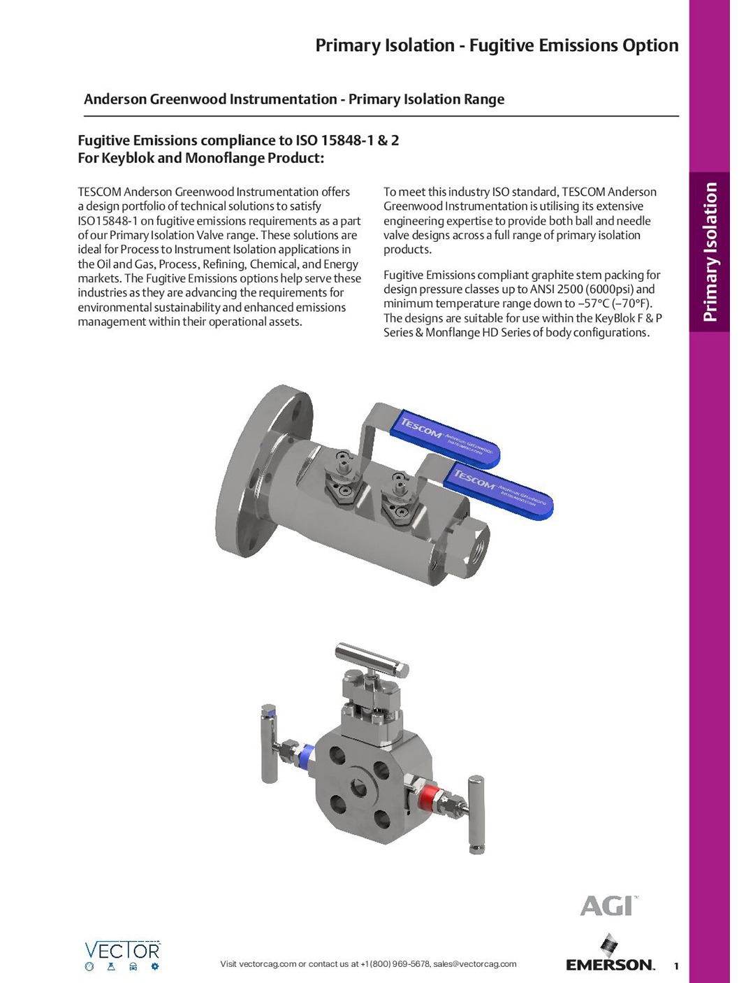 AGI-Fugitive-Emission-Valve-ISO-Low-Emission-COVER 2 Vector CAG - Gas Quality Solutions PDF Cover 2026